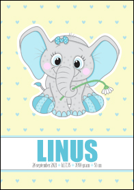 Doptavla - Linus elefant