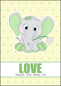 Doptavla - Loves elefant