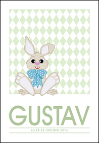 Namntavla - Grön Gustav