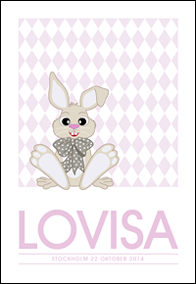 Namntavla - Rosa Lovisa