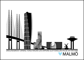 Malmö - stadssiluett