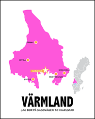Landskapskarta - Värmland