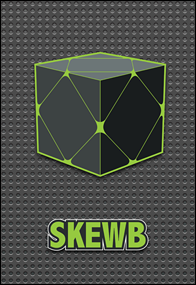 Kub Skewb grön